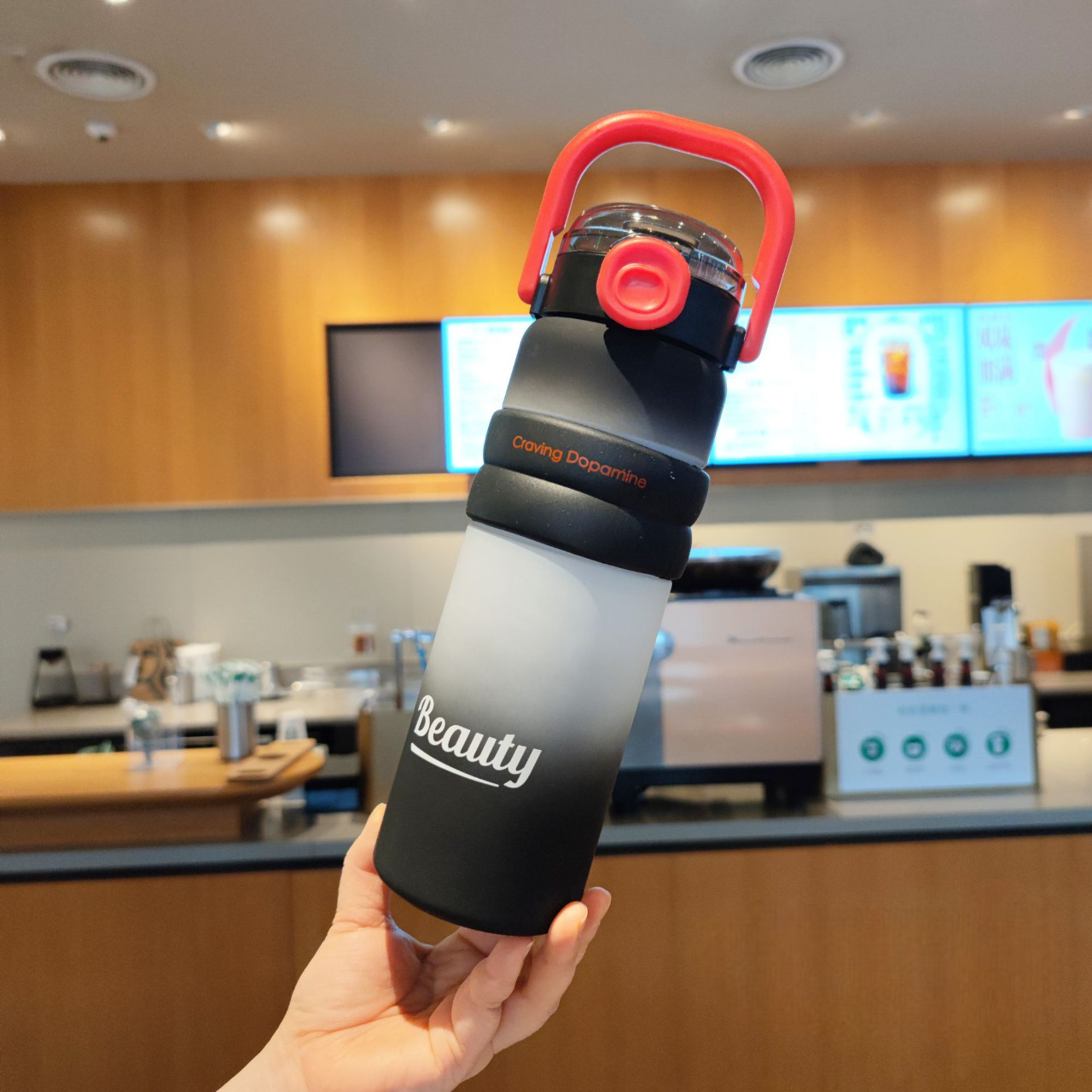 Sports Water Cup, School Straw Plastic Cup, Portable Cup