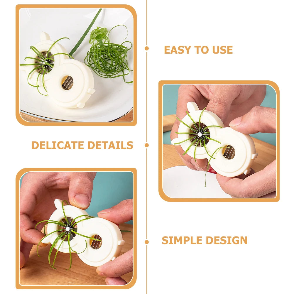 Plum Blossom Onion Cutter – Multi-Functional Scallion Knife & Bean Slicer, Shredded Onion Kitchen Tool, Douyin-Style Vegetable Cutter for Home Use