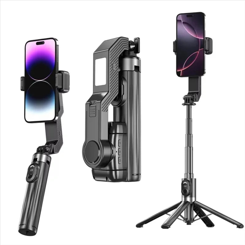Stabilizer Mobile Phone Selfie Stick, With Fill Light, Anti-Shake, Retractable Selfie Stick, Quadruped, Travel, Portable