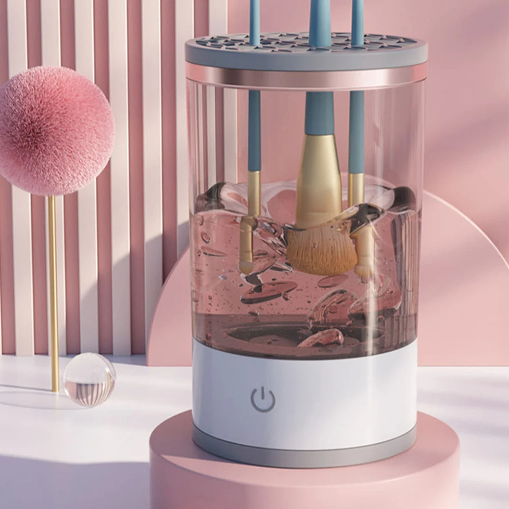 Automatic Makeup Brush Cleaner, Electric Beauty Brush Tool, Cleaning Machine