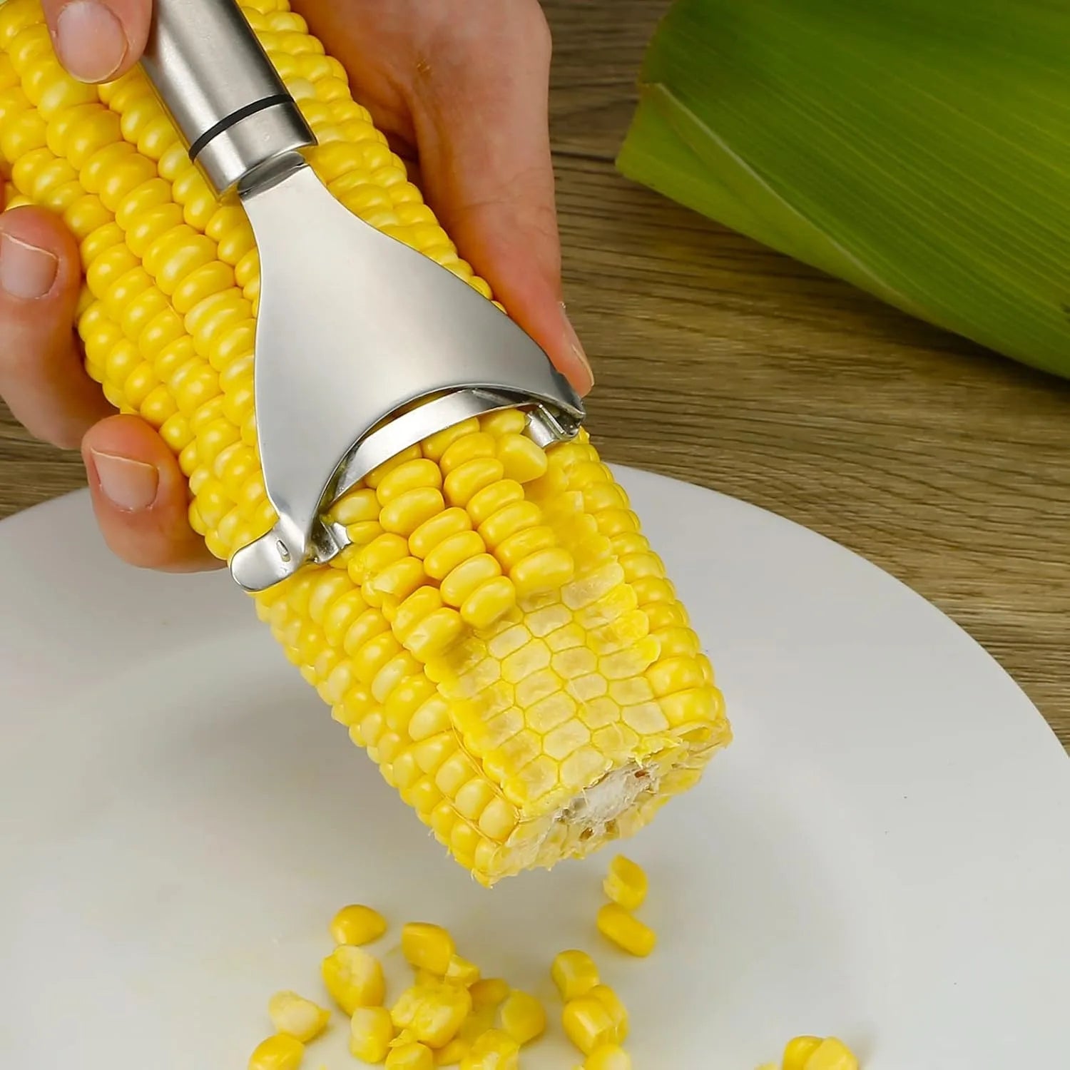 Stainless Steel Corn Peeling Artifact, Manual Corn Thresher, Corn Peeling Knife, Fishing Corn Peeling Kernels