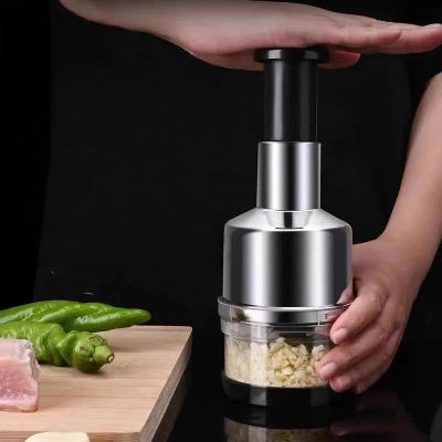 Multifunctional Garlic Press, Manual Stainless Steel Cutter For Home Cooking