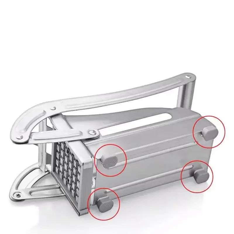 Potato Cutter, Multifunctional Household Stainless Steel, Hand-Pressed French Fry Cutter, Fruit and Vegetable Cutting Kitchen Tool