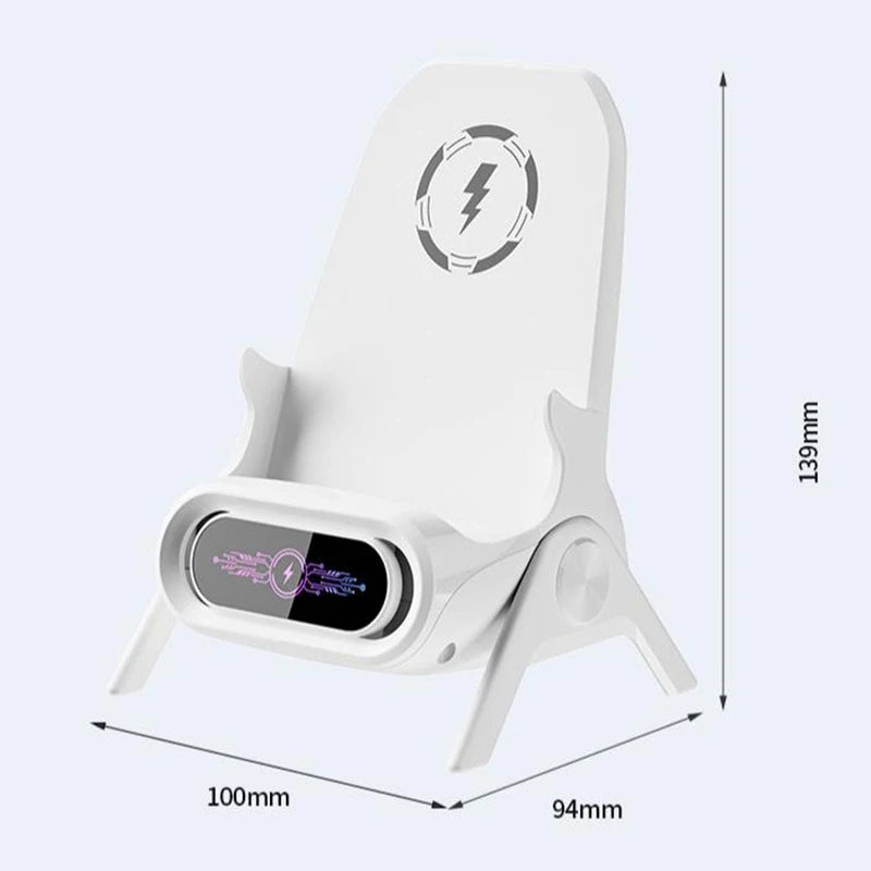 Dual Function, Wireless Charging Or Direct Charging Via Phone Port, Lazy Small Chair Stand, Desktop Horizontal And Vertical, Chasing Drama, Amplification