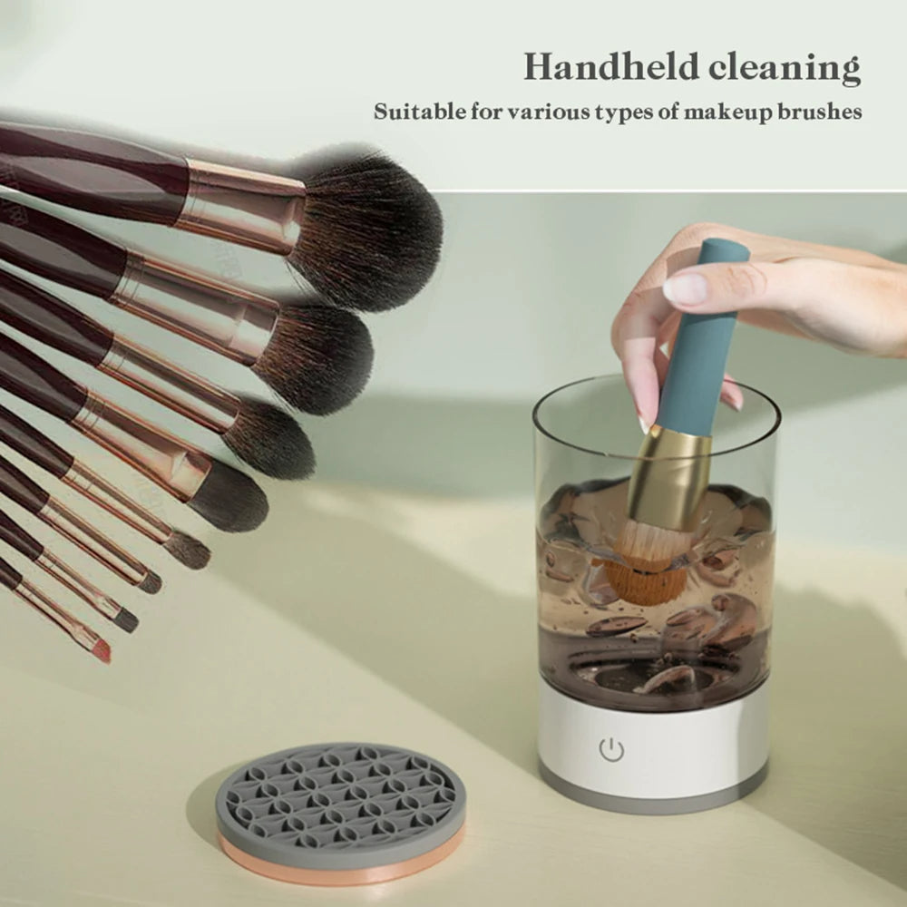 Automatic Makeup Brush Cleaner, Electric Beauty Brush Tool, Cleaning Machine