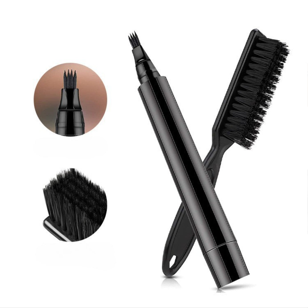 Beard Pen, Beard Styling Filler Pen, Waterproof Beard Pen, Beard Tracing Brush Set