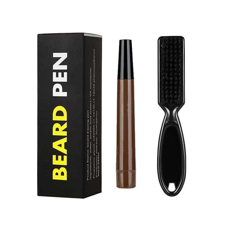 Beard Pen, Beard Styling Filler Pen, Waterproof Beard Pen, Beard Tracing Brush Set
