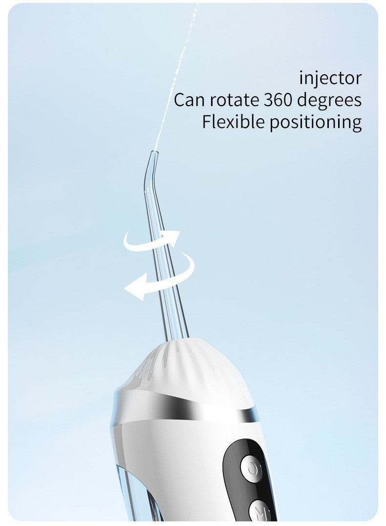Portable Electric Water Flosser for Orthodontics with Four Nozzles, Suitable for Gum Protection and High Cleaning Power