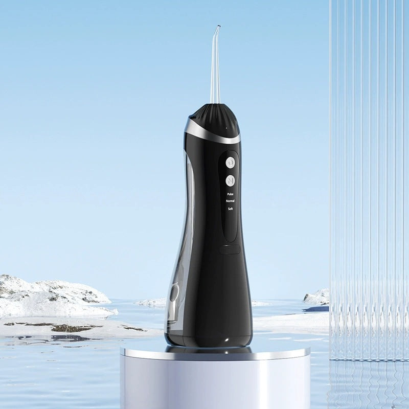 Portable Electric Water Flosser for Orthodontics with Four Nozzles, Suitable for Gum Protection and High Cleaning Power