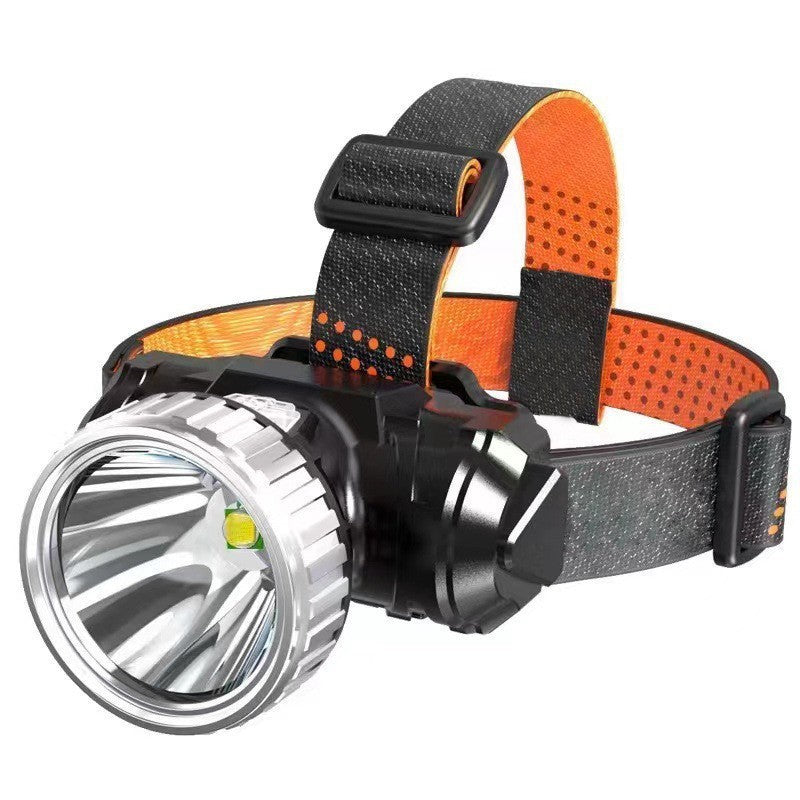Night Fishing Headlamp, Strong Light Rechargeable, Super Bright Head-Mounted Outdoor Flashlight, Ultra-Long Life Mining Lamp, Small Dedicated Light