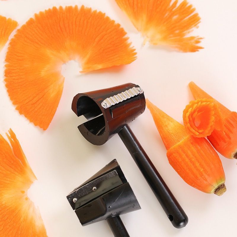 Stainless Steel Salad Roll Set – Carrot & Cucumber Carving Knife, Spiral Roll Grater, Shaving Knife