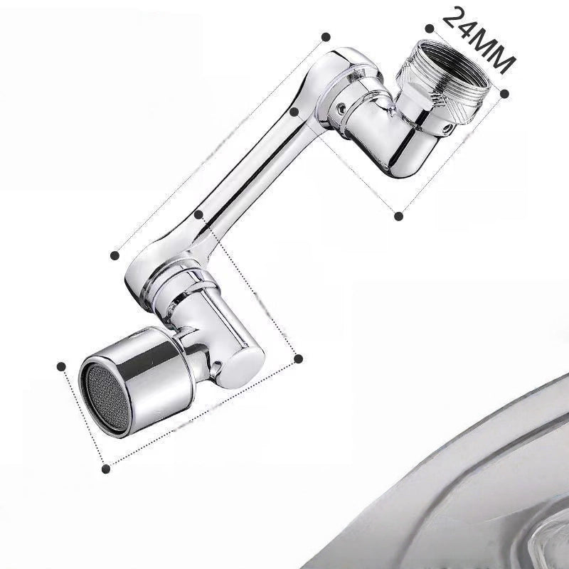 Wash Basin Universal Faucet, Mechanical Arm Can Rotate, Bathroom Wash Extended Water Nozzle Splash-proof Mouthwash