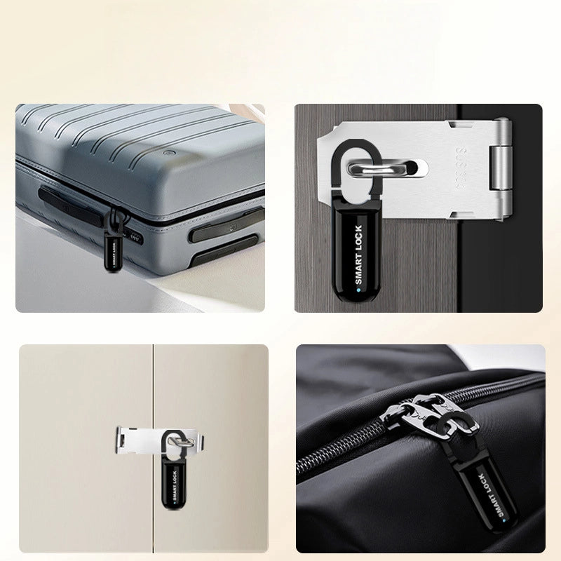 Luggage Fingerprint Padlock, Dormitory Cabinet, Furniture Lock, Suitcase, Backpack Lock, Charging, Ultra-Long Standby, Smart Lock