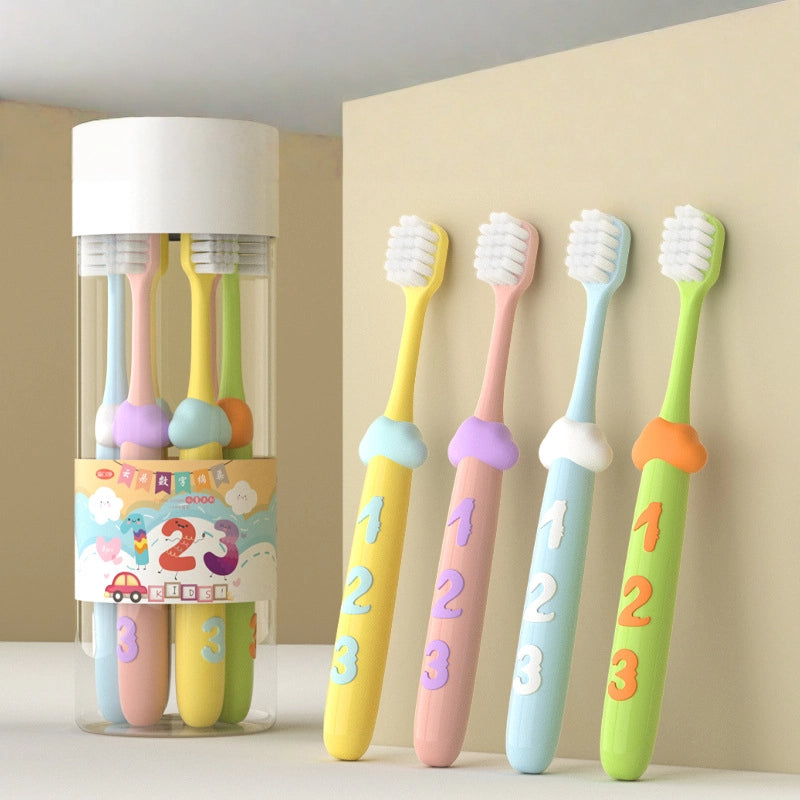Kids Toothbrush With Soft Bristles & Cute Digital Handle – Gentle Oral Care for Children – Baby, Toddler & Child Tooth Brush