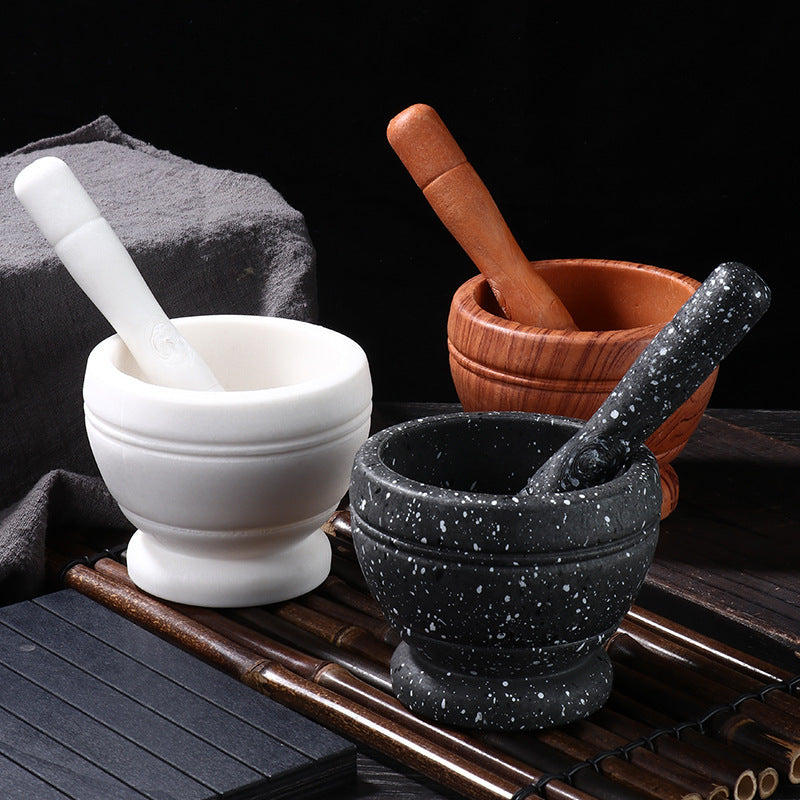 Garlic Press, Garlic Crusher, Douyin Hot-Selling Household Kitchen, Medicinal Materials, Pepper Crushing Mortar and Pestle, Garlic Crushing Pot, Medicine Crushing