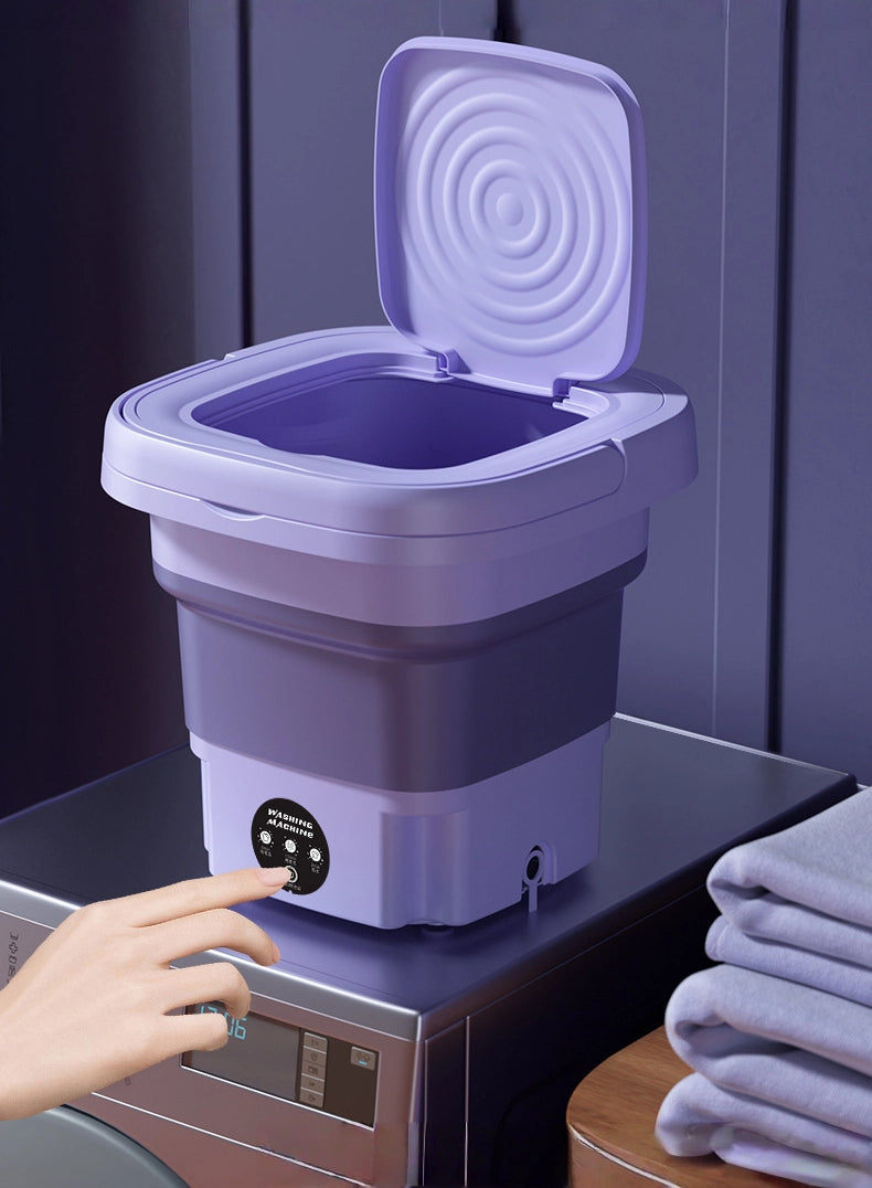 Folding Washing Machine, Household Portable Mini Folding Washing Machine, Underwear Washing Machine, Student Dormitory Washing Machine