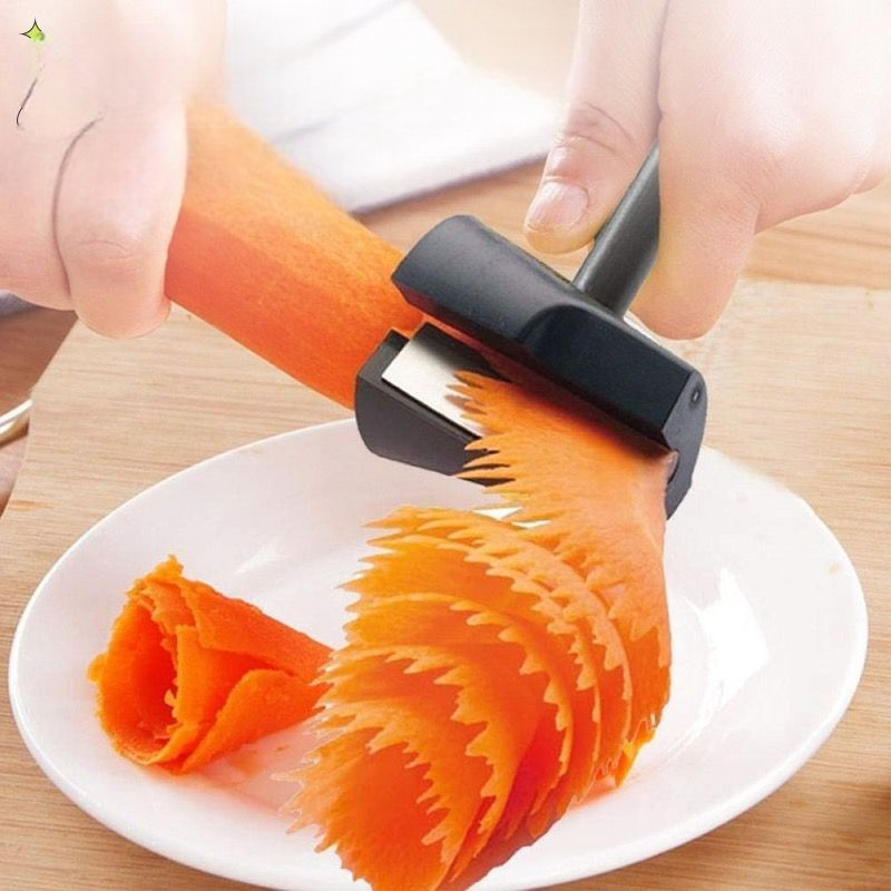 Stainless Steel Salad Roll Set – Carrot & Cucumber Carving Knife, Spiral Roll Grater, Shaving Knife
