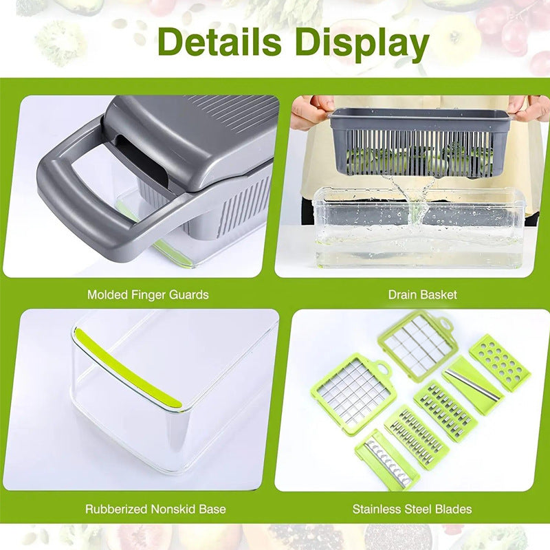 Popular Multi-Functional Kitchen Vegetable Cutting Tool, for Cutting Potatoes and Cucumbers into Strips and Shreds, for Household Multi-Purpose Slicing and Dicing