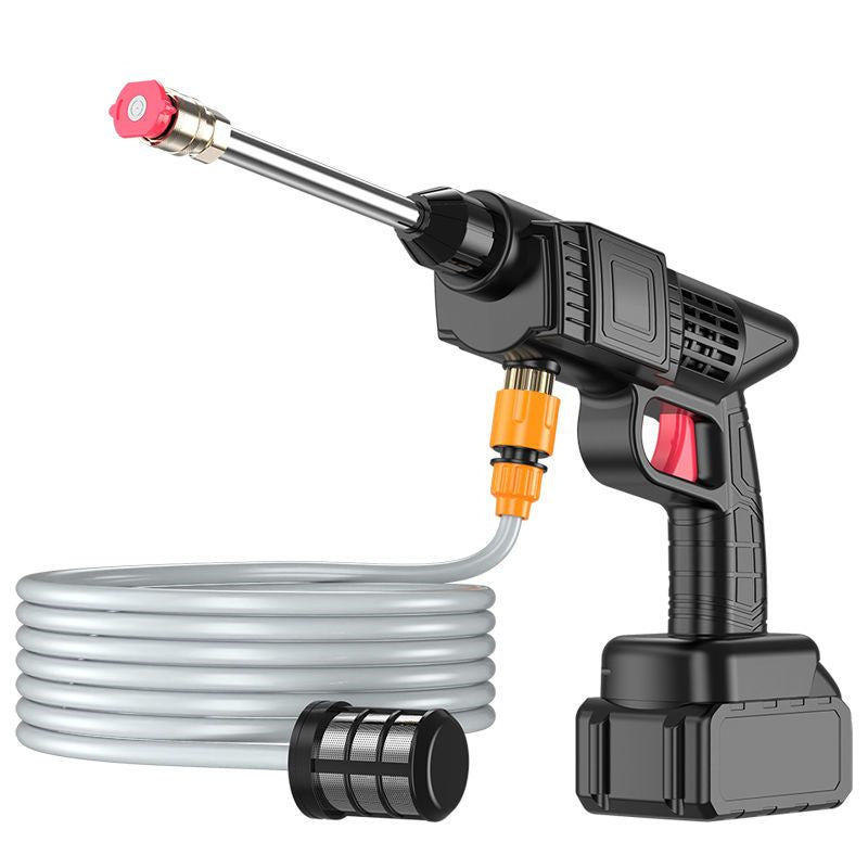 Wireless High-Pressure Car Washing Water Gun – Portable Rechargeable Water Spray Machine with Powerful Lithium Battery, Ideal for Household Car Cleaning.