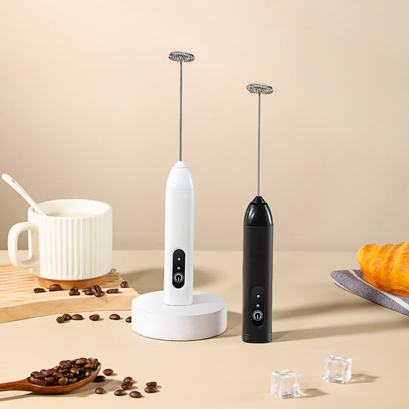 Handheld Electric Milk Frother – Cordless Mini Coffee Frother & Egg Beater – Foam Maker for Latte, Cappuccino, and More