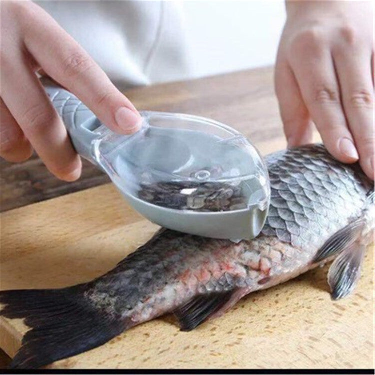 Fish Scale Scraper with Cover – Manual Fish Scaler Tool for Easy Scale Removal, Home Kitchen Cleaning Gadget, Safe & Efficient Design