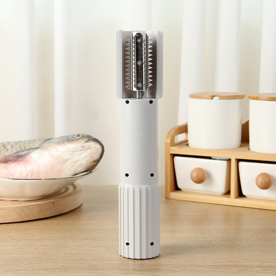 Household Electric Fish Scale Artifact, Handheld Rechargeable, Fully Automatic, Stainless Steel Knife Head, Fish Scale Remover