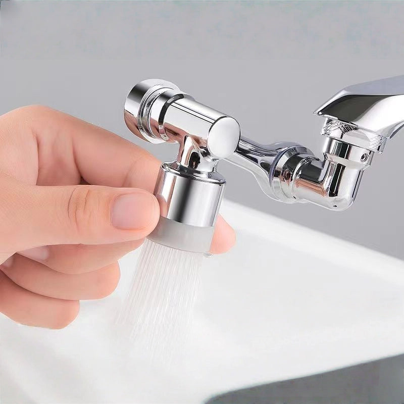 Wash Basin Universal Faucet, Mechanical Arm Can Rotate, Bathroom Wash Extended Water Nozzle Splash-proof Mouthwash