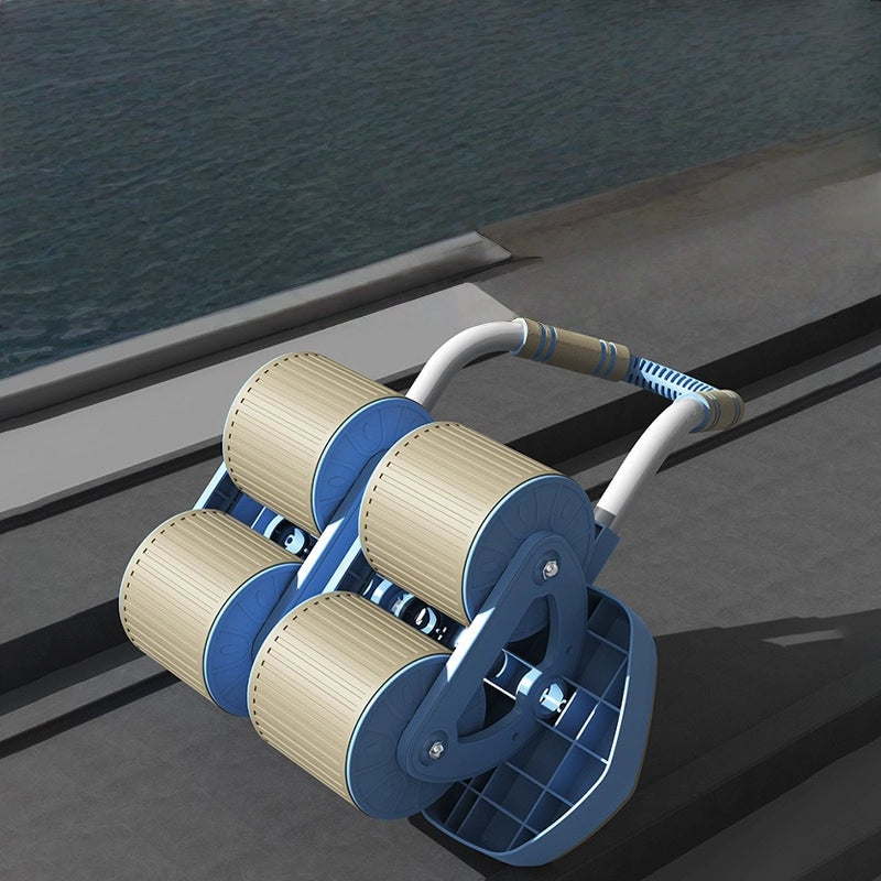 Abdominal Wheel Automatic Rebound Abdominal Device Thin Belly Curler Abdominal Muscle Training Fitness Equipment