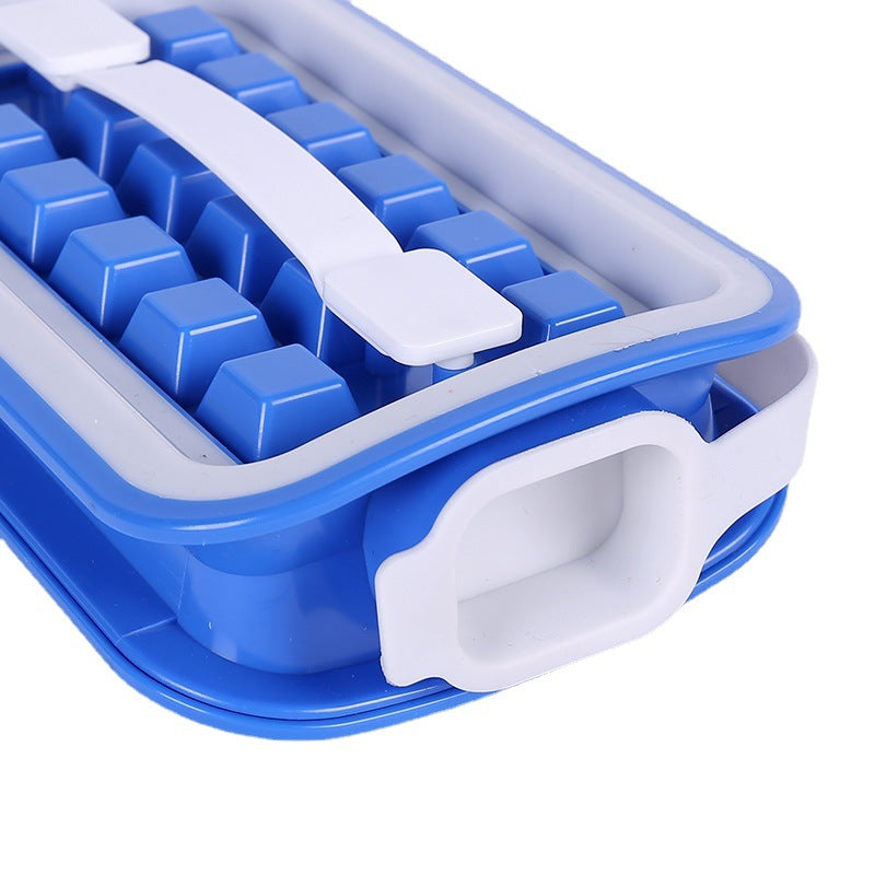 Household Foldable Ice Cube Pot, Ice Making Box, Silicone Square Ice Cube Mold, Frozen Water Kettle, Ice Making Storage Box