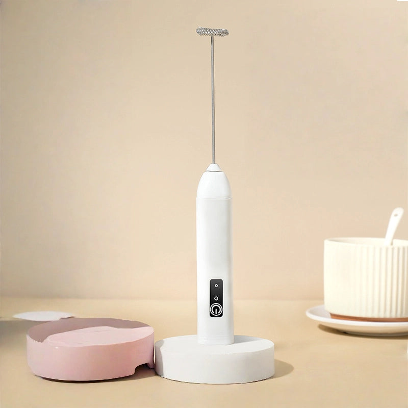 Handheld Electric Milk Frother – Cordless Mini Coffee Frother & Egg Beater – Foam Maker for Latte, Cappuccino, and More