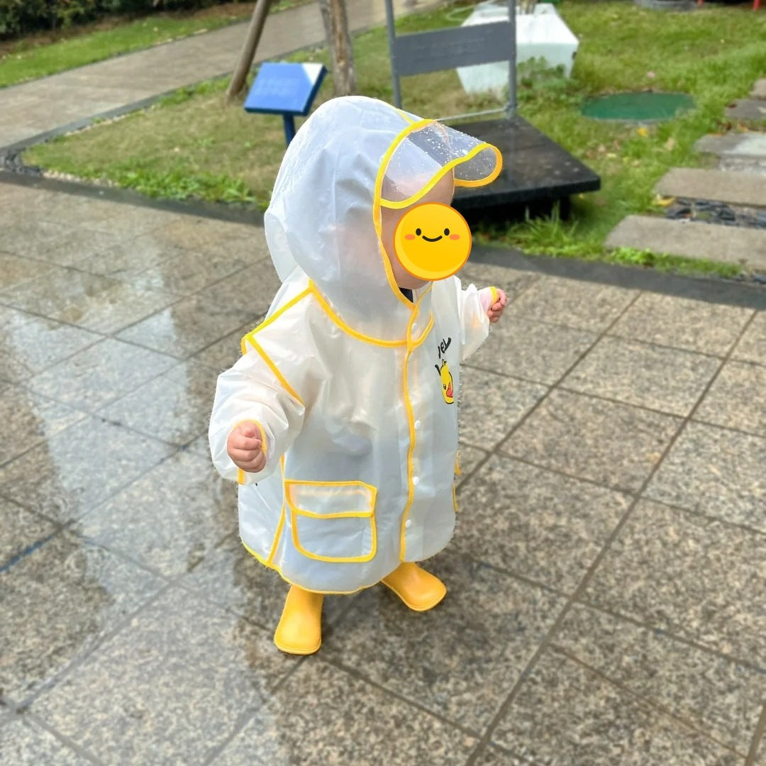 Children's Raincoat, Boys And Girls, Primary School Students, Full-Body, Children, Kindergarten, Cartoon, Cute Dinosaur, Baby Raincoat
