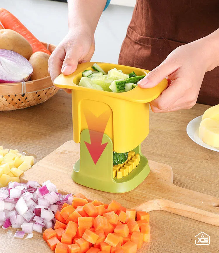 French Fries And Potato Cutter, Household Multifunctional Vegetable And Fruit Dicing Tool