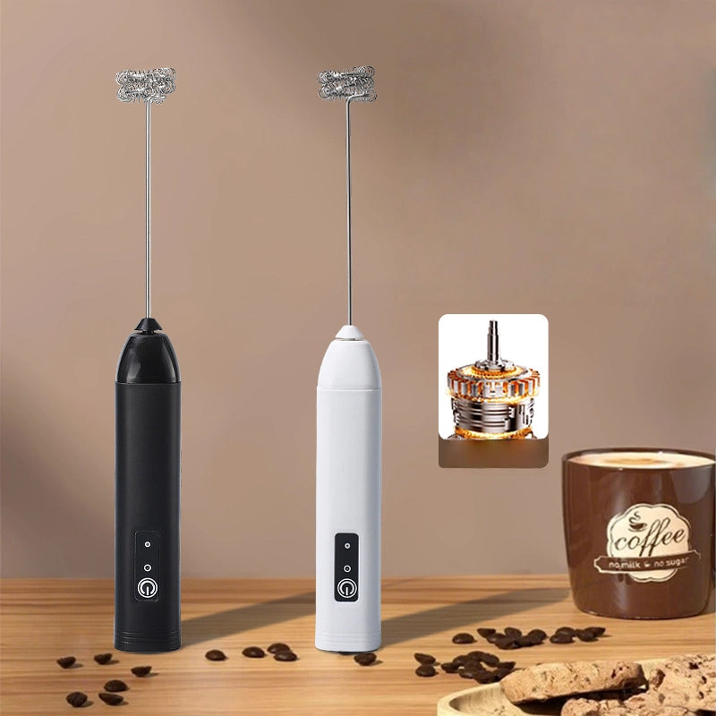 Handheld Electric Milk Frother – Cordless Mini Coffee Frother & Egg Beater – Foam Maker for Latte, Cappuccino, and More