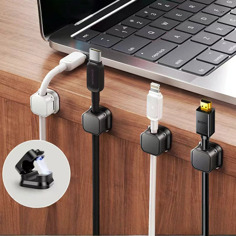 Magnetic Cable Organizer, Punch-Free Desktop Data Cable Storage And Organization, Mobile Phone Charging Cable Clip, Fixed Artifact Holder