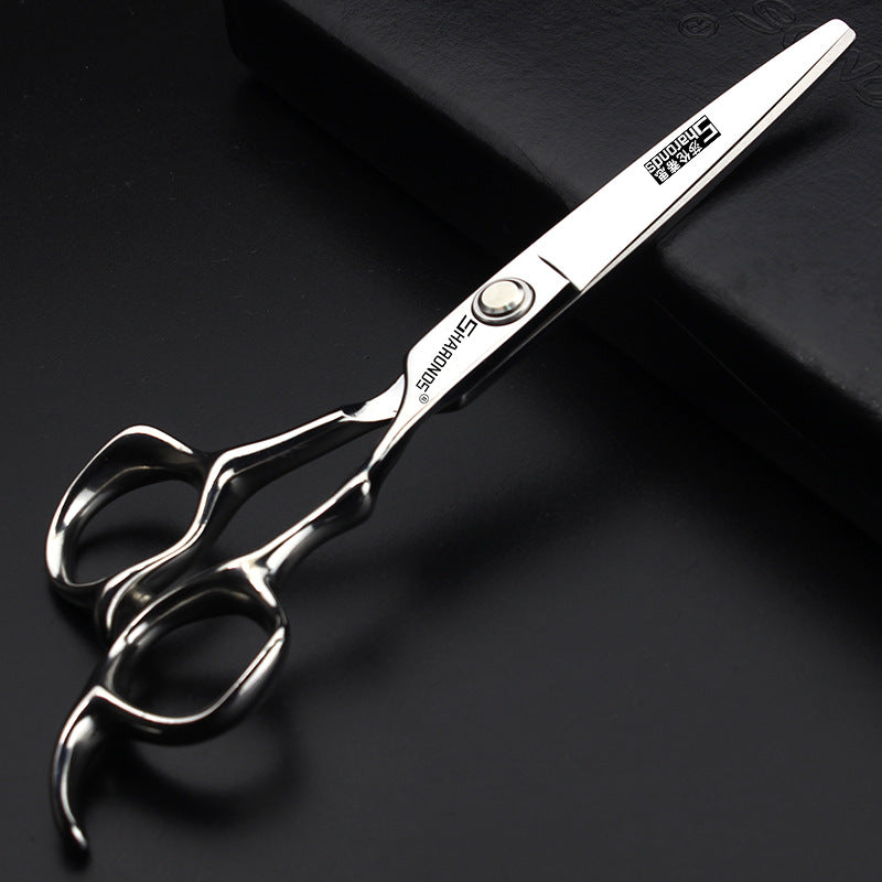 One-Piece Hairdressing Scissors,Flat Shears, Seamless Tooth Shears, Hairdresser Haircut