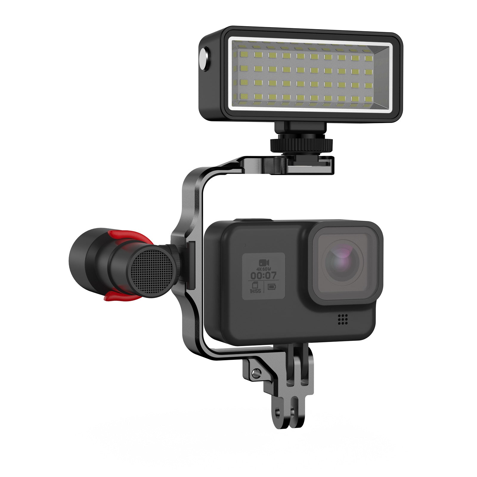 Waterproof fill light sports camera fill light bracket vlog camera fill light gopro diving light mini LED