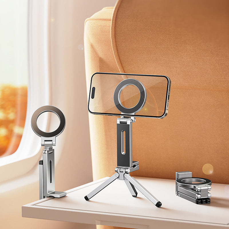 Alloy Magnetic Folding Stand Mobile Phone Travel Magsafe Stand Rotation Customizable