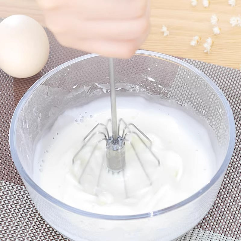 Semi-Automatic Egg Beater, Stainless Steel Rotary Cream, Manual Egg Beater, Baking Tools