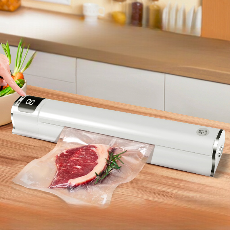 Household Vacuum Sealer, Does Not Pick Bags, Small Kitchen Food Packaging, Fully Automatic, Dry and Wet Dual-Use, Compression Sealer