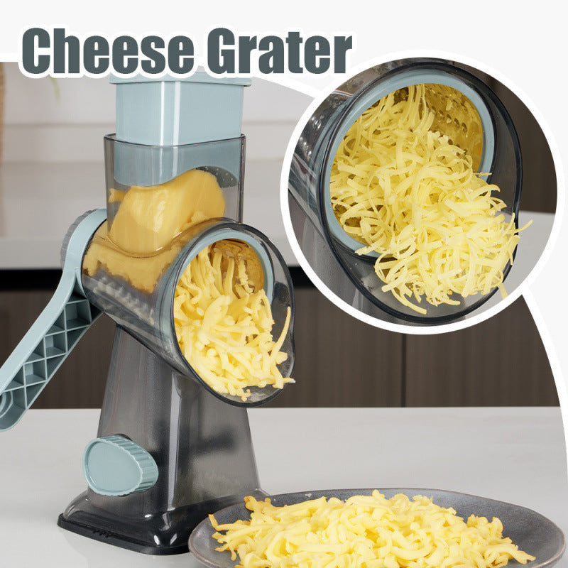 Multifunctional Hand Rock Cylinder Vegetable Cutter, Home Kitchen Vegetable Grater, Practical Kitchen Gadget, Slicer