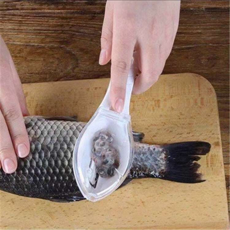 Fish Scale Scraper with Cover – Manual Fish Scaler Tool for Easy Scale Removal, Home Kitchen Cleaning Gadget, Safe & Efficient Design