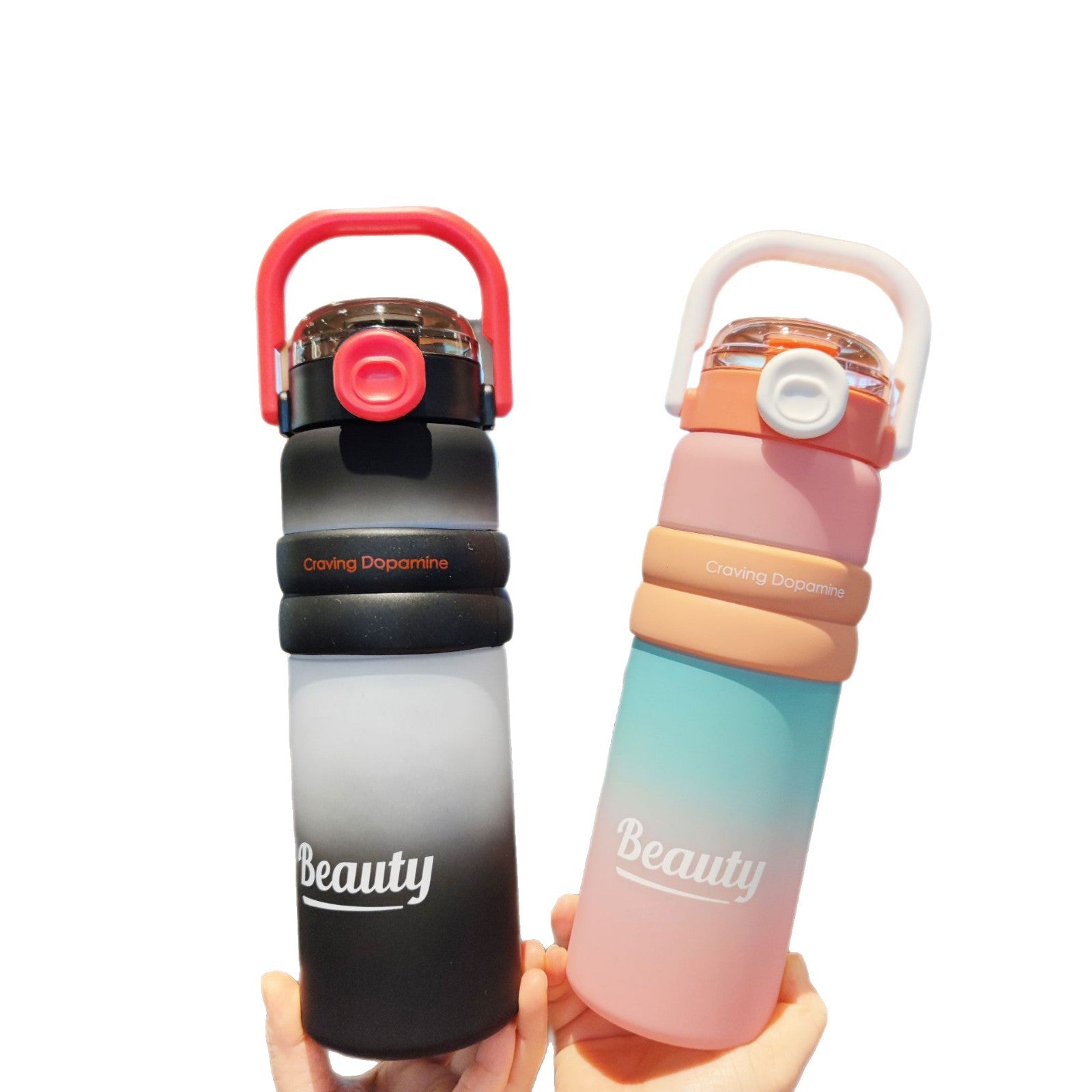 Sports Water Cup, School Straw Plastic Cup, Portable Cup