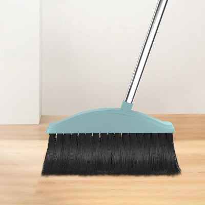 3-Piece Broom and Dustpan Set – Rotatable Wiper with Soft Bristles, Non-Stick Hair Design, Upright Standing Cleaning Tool for Home & Office Floors