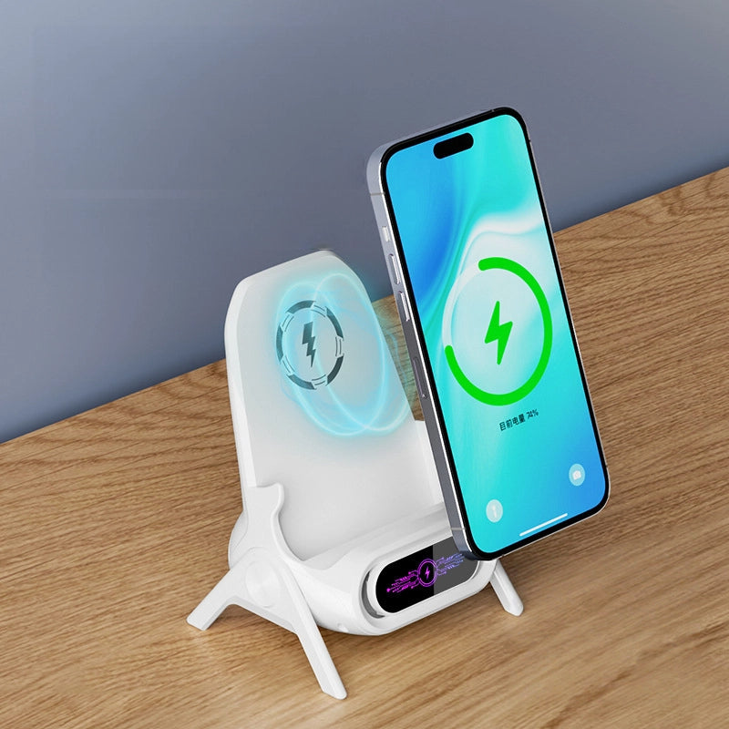 Dual Function, Wireless Charging Or Direct Charging Via Phone Port, Lazy Small Chair Stand, Desktop Horizontal And Vertical, Chasing Drama, Amplification