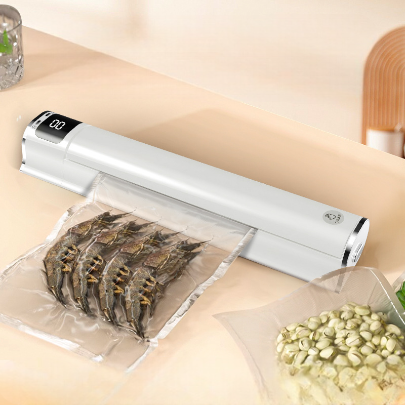 Household Vacuum Sealer, Does Not Pick Bags, Small Kitchen Food Packaging, Fully Automatic, Dry and Wet Dual-Use, Compression Sealer