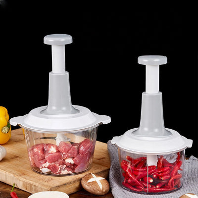 Manual Garlic Crusher And Meat Grinder, Multi-Function Baby Food Maker For Home Kitchen