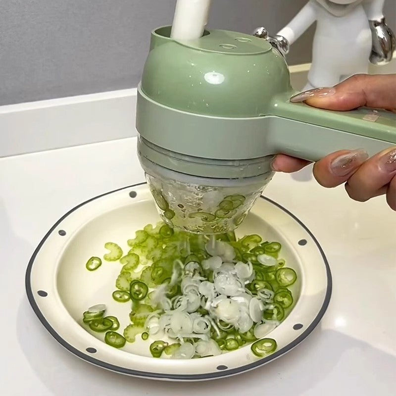 Electric Multifunctional Handheld Food Processor, Garlic Pounding, Minced Meat, Slicing, Cooking Food Supplement