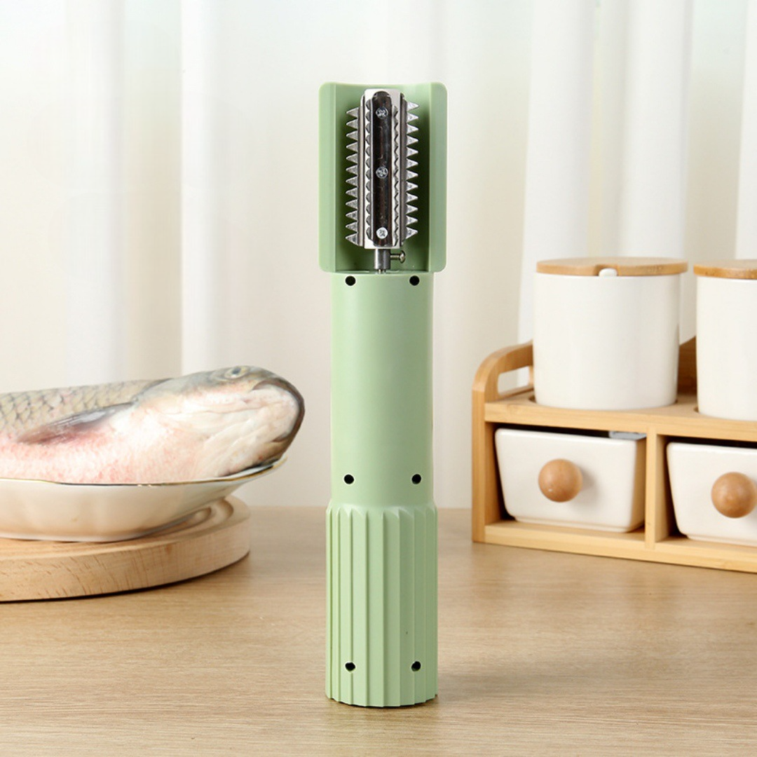 Household Electric Fish Scale Artifact, Handheld Rechargeable, Fully Automatic, Stainless Steel Knife Head, Fish Scale Remover