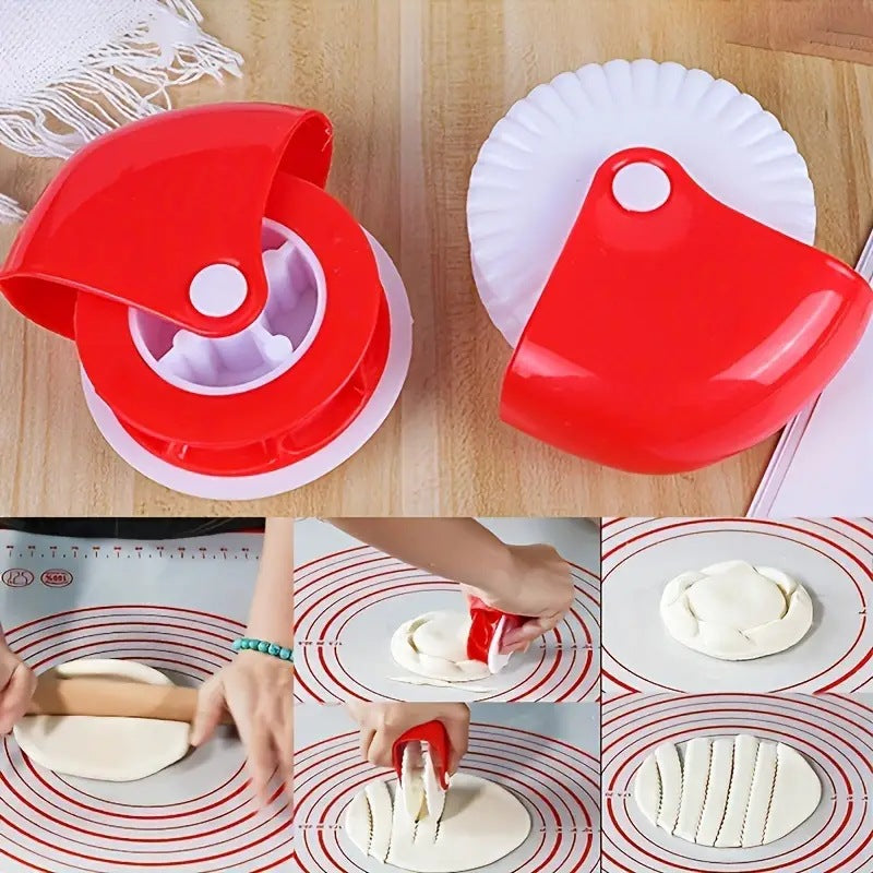 Pastry Cutting Wheel, Pastry Curling Wheel, Manual Noodle Cutter, Roller Knife, Creative Kitchen Supplies, Baking Tools