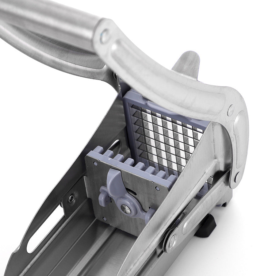 Potato Cutter, Multifunctional Household Stainless Steel, Hand-Pressed French Fry Cutter, Fruit and Vegetable Cutting Kitchen Tool